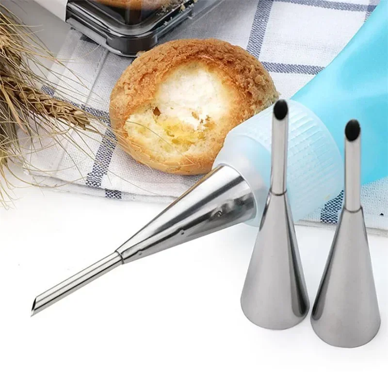 Piping Bag Nozzles Stainless Steel Cupcake Cake Decorating Tips for Puff Cream Pastry Piping Nozzles Baking Supplies cake decorating tip set,baking supplies,cake icing nozzles,baking nozzle set,cake decorating nozzle set,pastry bag set