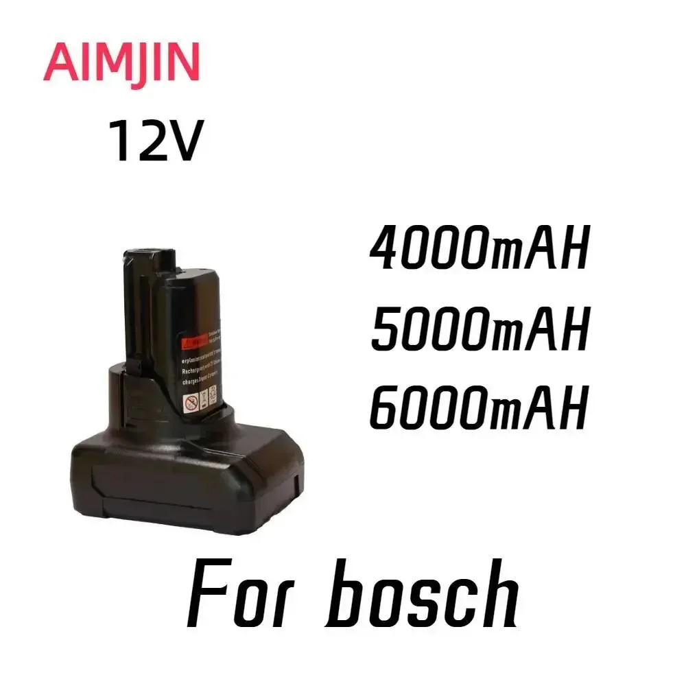 

For bosch 4000-6000MAH 12V Li-ion Rechargeable Battery Pack Replace for BOSCH Cordless Electric Drill Screwdriver