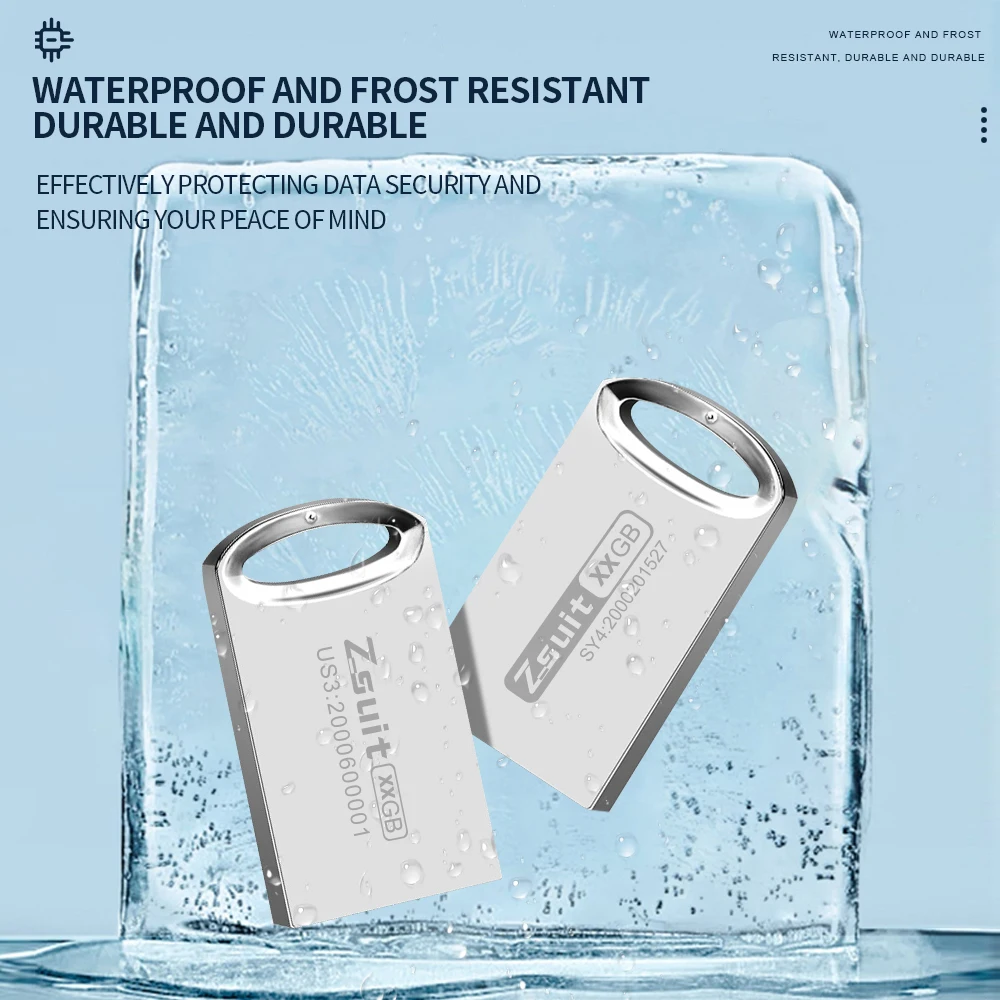 USB 플래시 펜 드라이브 3.0, 방수 펜 드라이브, 64g 메모리 스틱, USB 2.0, 금속 고속 U 디스크, 무료 배송, 로트당 10 개