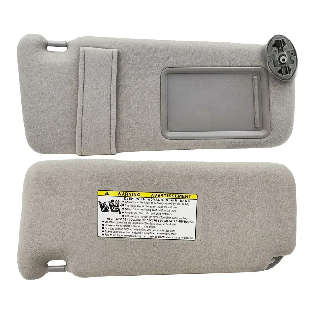 Driver Sun Visor Gray - Fits 2007-2011 Toyota Camry - Replaces# 74320 - View #2