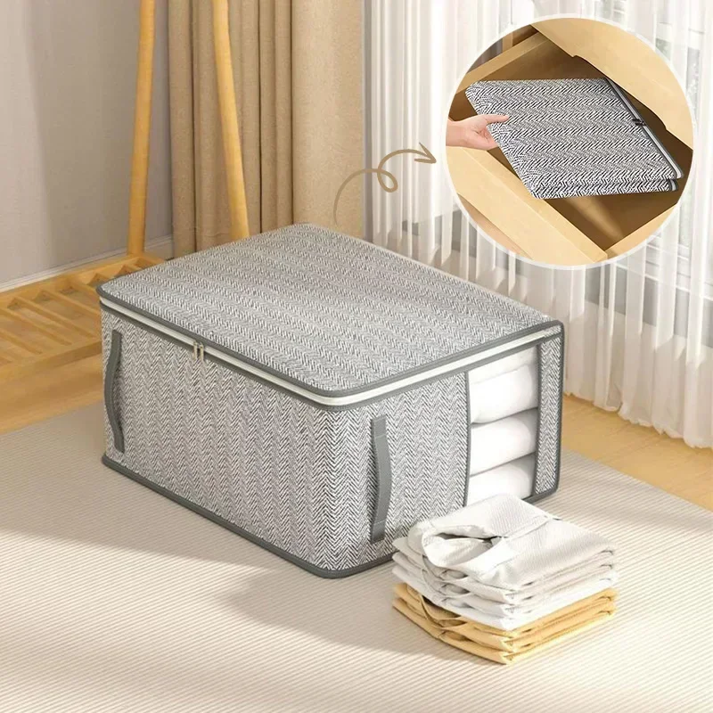 Large Bed Bottom Storage Box Quilt Storage Bag Home Moving Clothing Pack Bag Wardrobe Sorting Organize Moistureproof Sorting Bag 5
