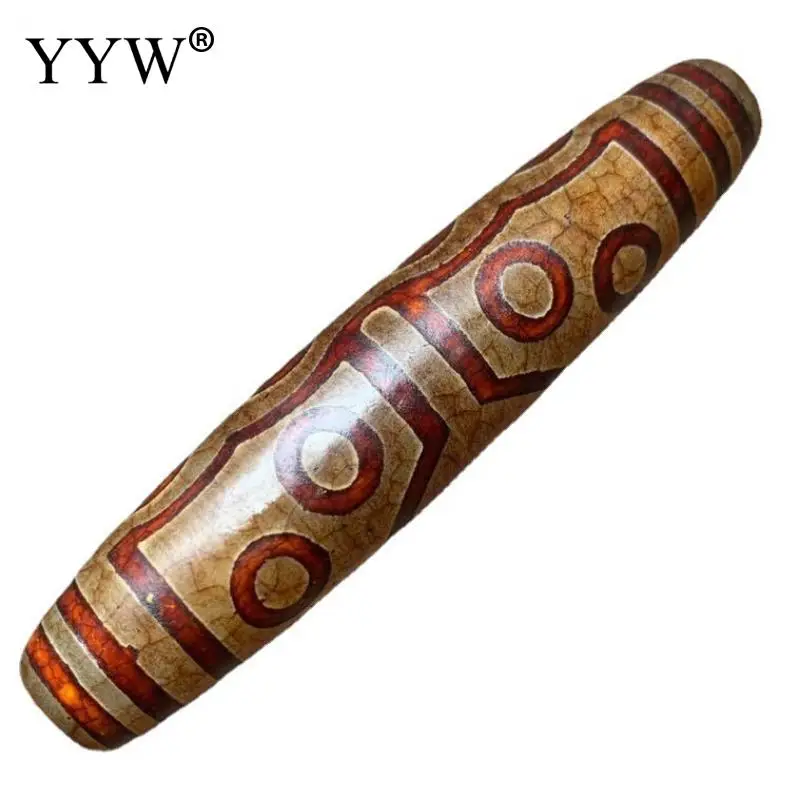 

Natural Tibetan Agate Onyx Dzi Bead Vintage 100x22mm 15 Eyes Dragon Tibetan Beads Jewelry Handmade Making Diy Necklace Bracelet