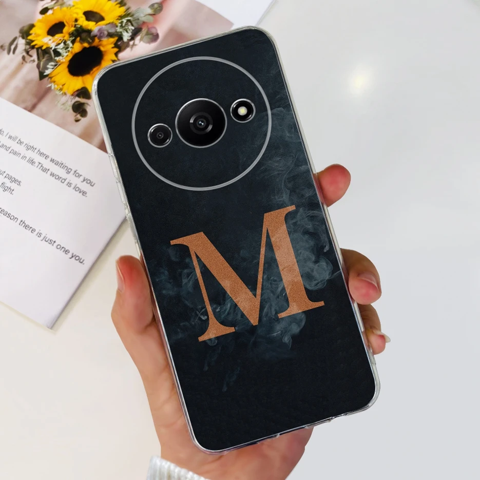 Stylish Clear Silicone Soft TPU Phone Case with Letter Design - 2024 Edition