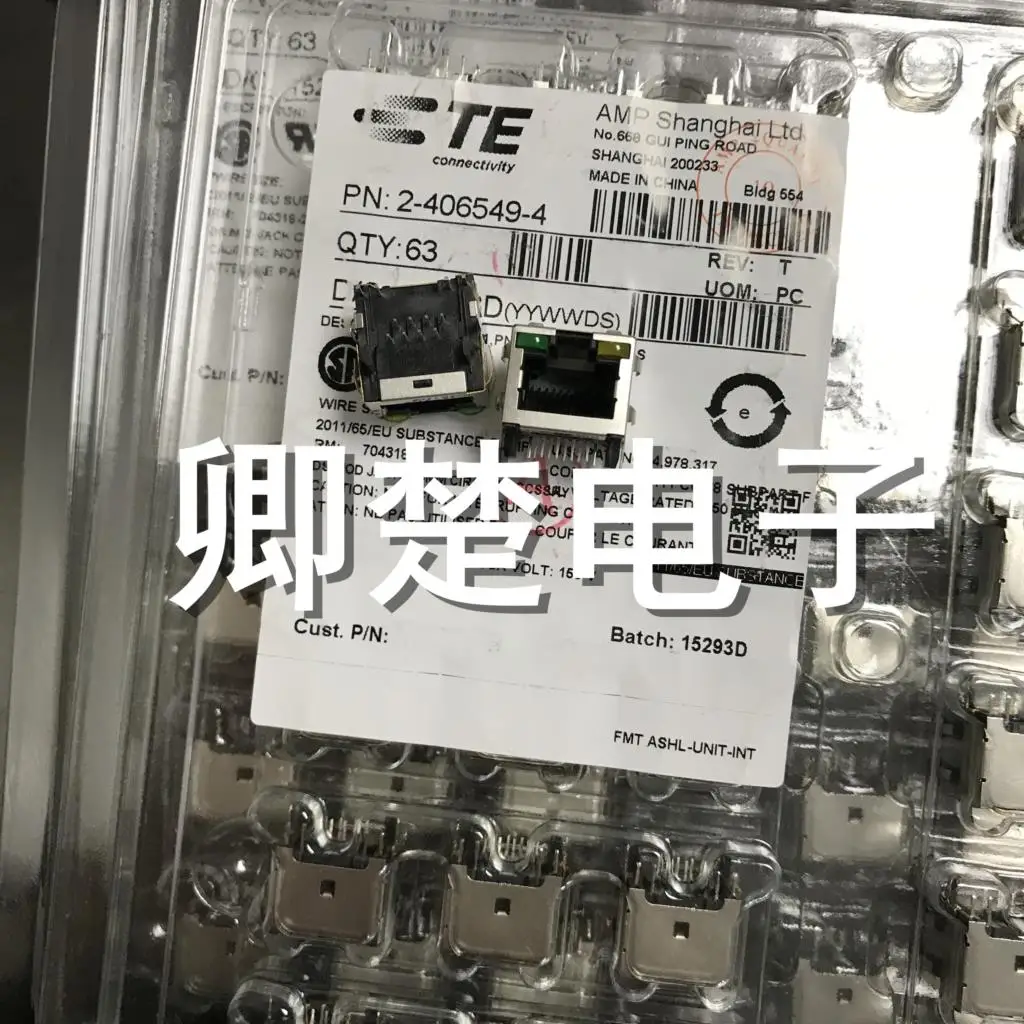 

2-406549-4 RJ45 соединитель Ethernet-модуля, новый и оригинальный