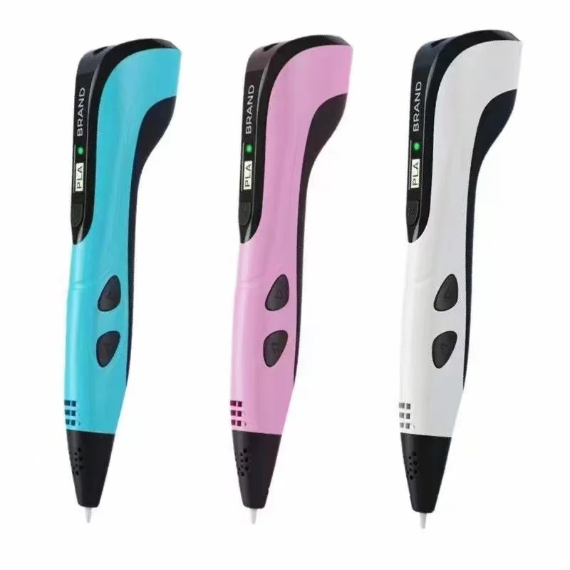Kids 3D Printing Pen with LCD Display 0.7mm Diameter 1.75mm PLA Support DIY Drawing