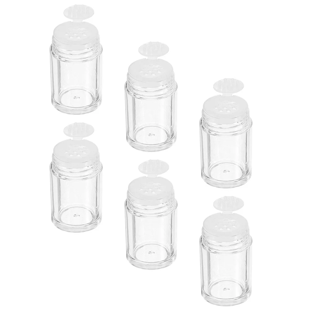 

Mini Loose Powder Bottles Empty Refillable Clear Makeup Cosmetic Box Sifter Lids Glitter Face Eye Shadow Holes