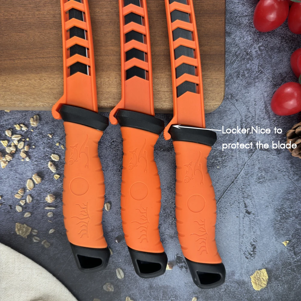 RZD Fishing Fillet Stainless Steel Knife Nonstick Blade Protective