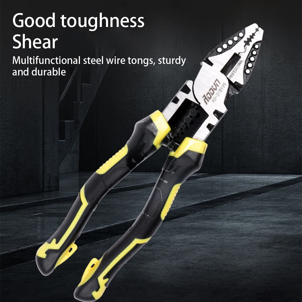 

Steel Wire Stripper Stripping Crimping Crimper Pliers Removal Clamping
