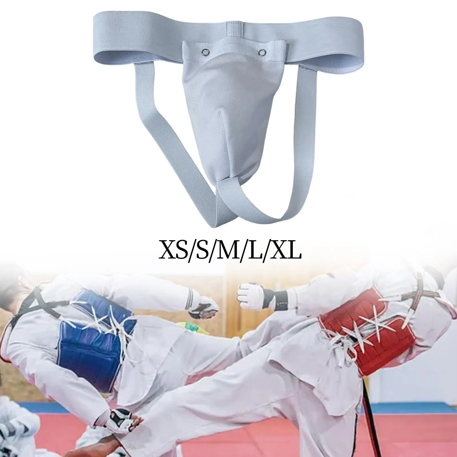 Mens Groin Protector Athletic Cup Jockstrap Support Underwear Crotch Protective