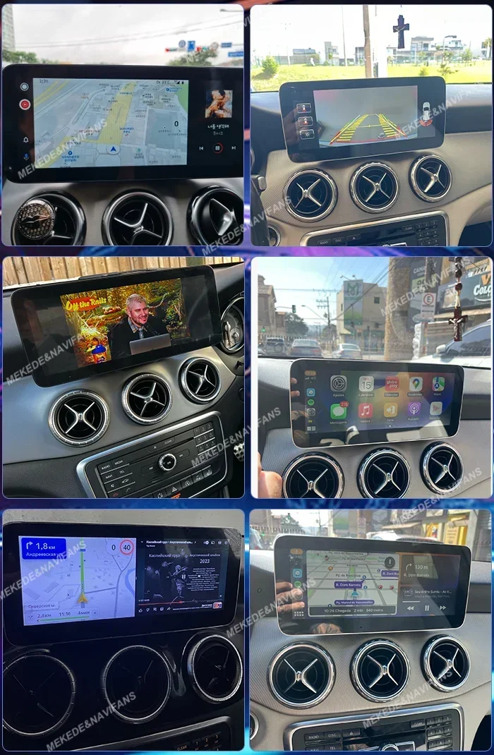 EU Lager 8-Core Drahtlose Carplay Auto Auto Multimedia Radio Player Für Mercedes Benz EINE Klasse W176 GLA X156 CLA C117 2013-2018 – Detail 4