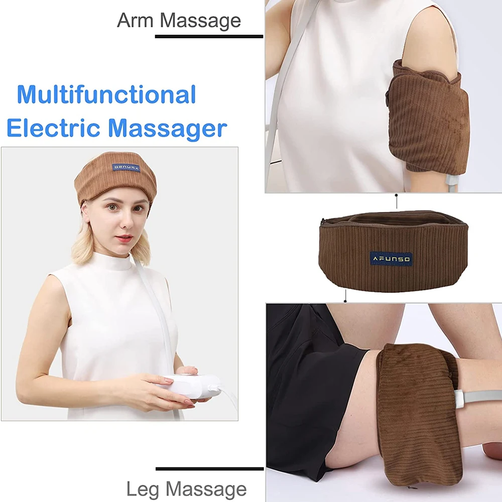 AFUNSO Head Scalp Massager Instrument Rechargeable Airbag for Head,Muscles, Leg