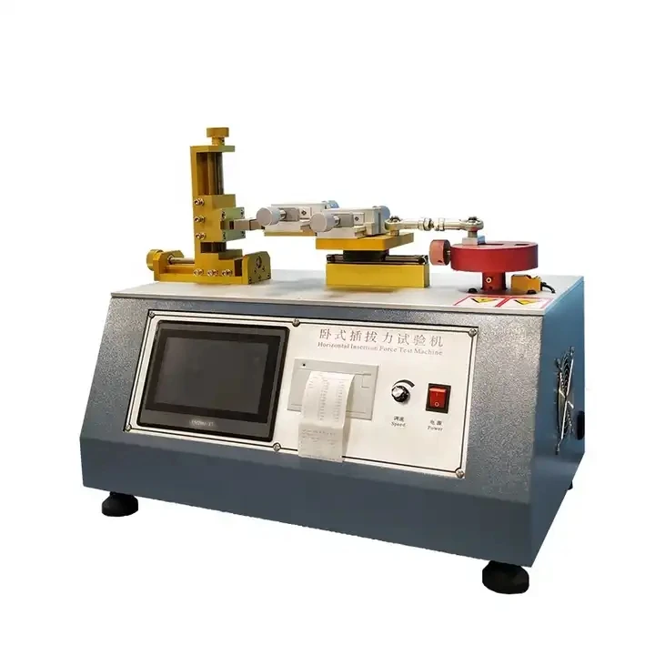 

Horizontal plug and pull force test machine/Connector insertion and extraction force testing machine