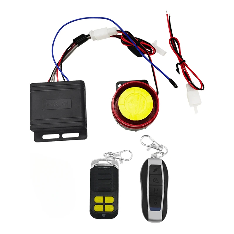

12V Siren Security Alarm System Remote Control Anti-theft Motorcycle Waterproof Auto Parts Remote Start Kit for Motorbike