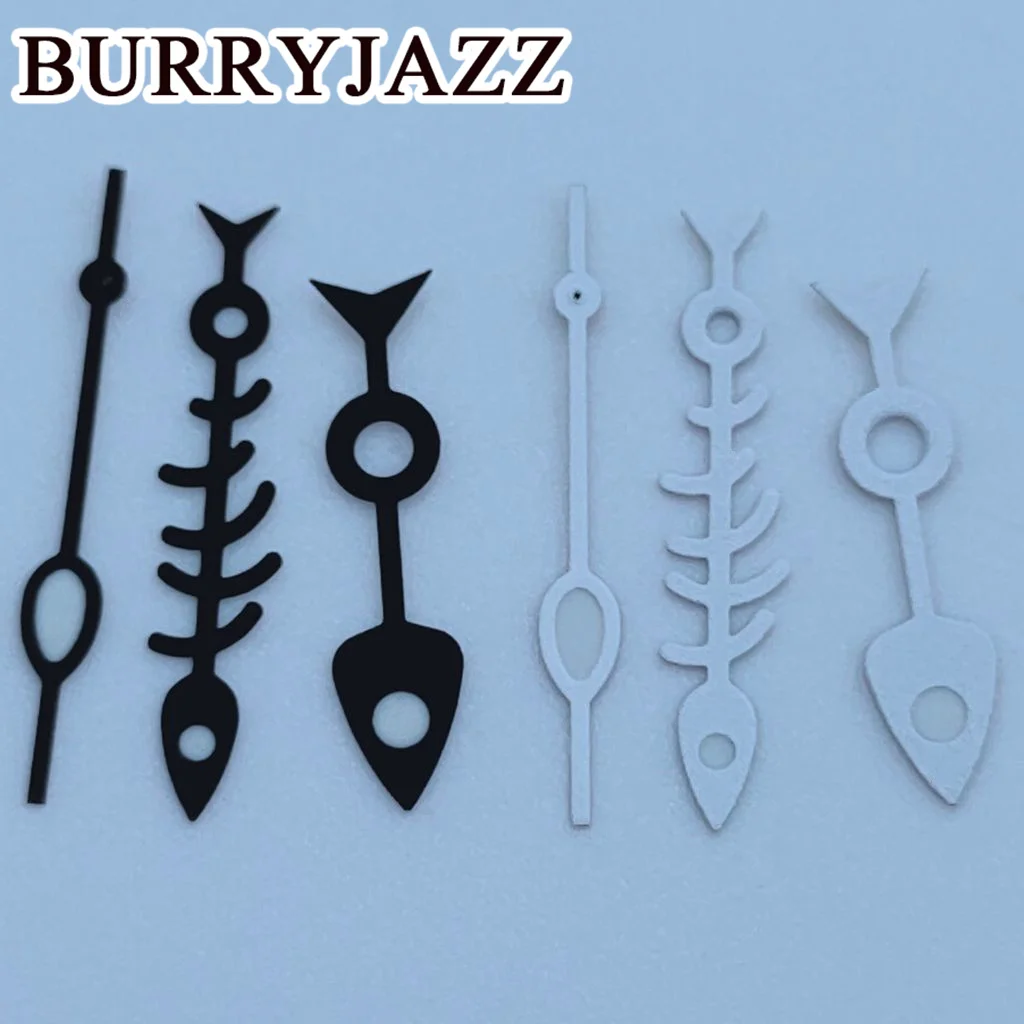 

BURRYJAZZ Black White Watch Hands Luminous Hands Fit NH35 NH36 7S26 7S36 4R35 4R36 Movements