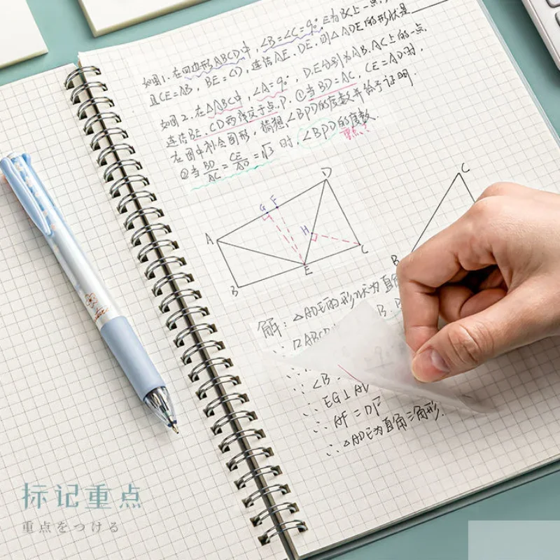 Transparent Waterproof Sticky Note Pad - 50 Sheets Self-Adhesive Memo Pad