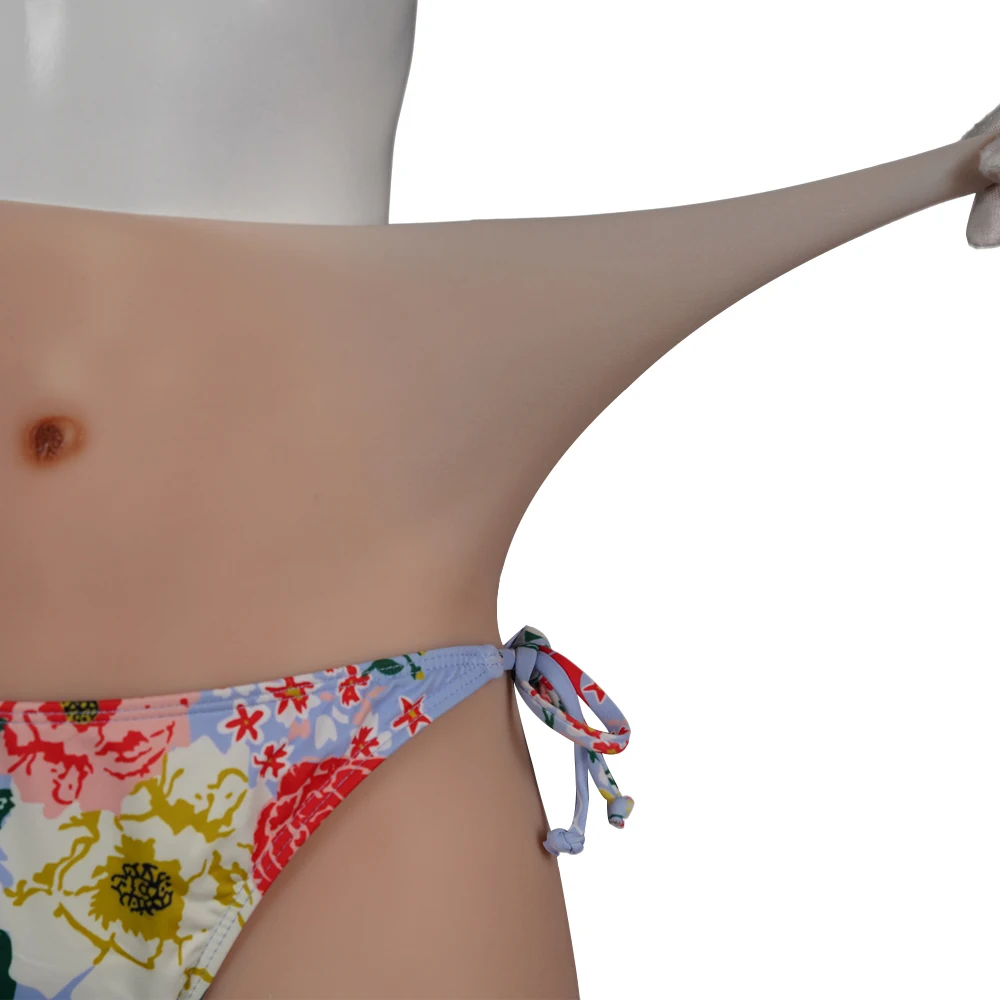 Culotte En Silicone Effet Faux Vagin - Pour Cosplay Ou Déguisement - Taille L Blanche