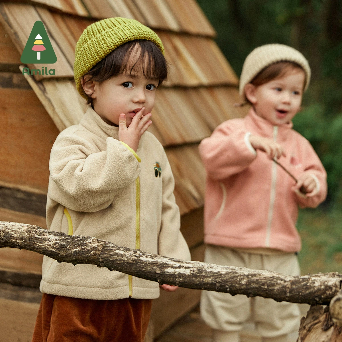 Amila Baby Coat Autumn Winter New Full Print Cartoon Two Pcs Jacket Boys and Girls Casual Children's Clothes Warm