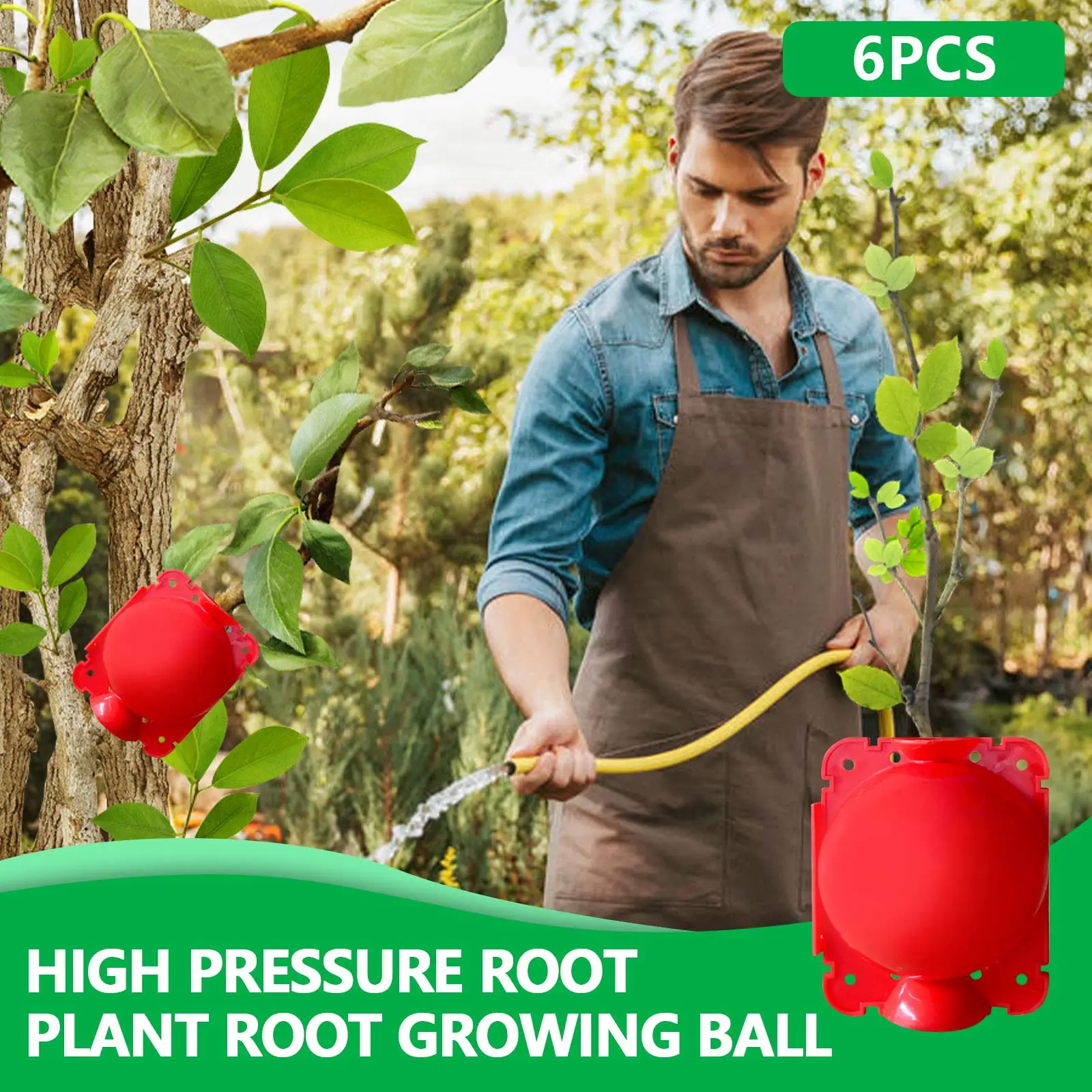 Plant Root Growing Box Ball Propagation Grafting Device Rooting High Pressure Box Breeding Reproduction Case with Ties 6Pcs plant rooting box plant rooting pot