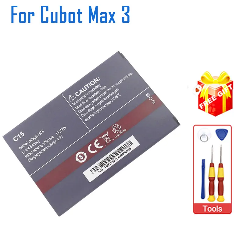 

Аккумулятор CUBOT Max 3, новый оригинальный внутренний аккумулятор со встроенной батареей, запасные аксессуары для ремонта смартфона CUBOT Max 3