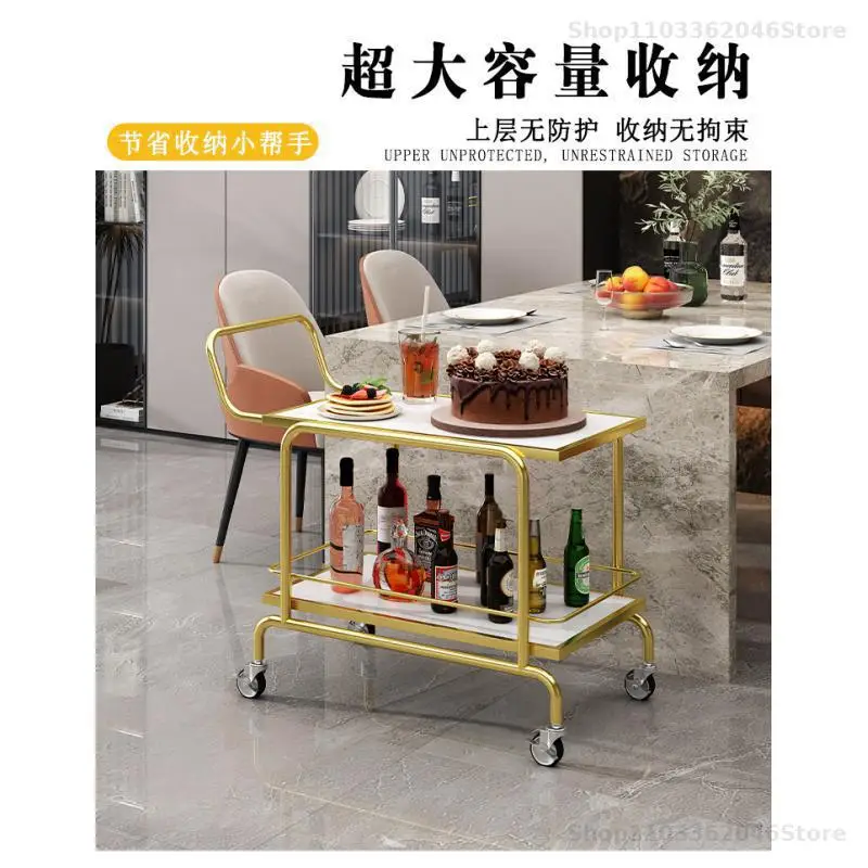Hotel Restaurant Large Delivery Car Beverage Car Ktv Snack Multi-layer Trolley Cake Cart Snack Cart