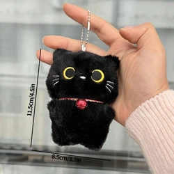 Adorable Black Cat Plush Keychain - Charming Feline Accessory & Gift - AS PICTURE (A3)