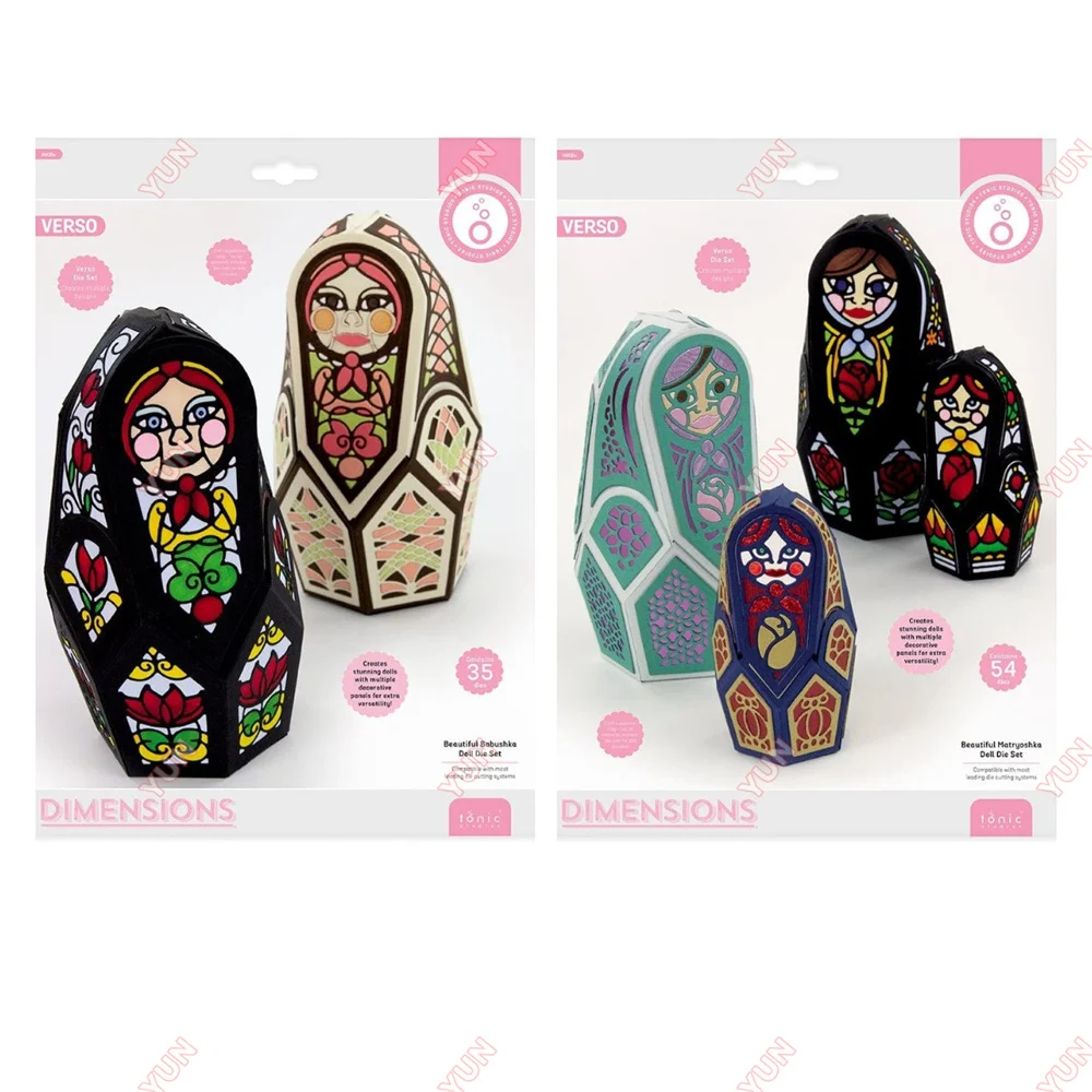 

New 2023metal Cutting Dies Stencil for DIY Scrapbooking Photo Embossing DIY Paper Card Beautiful Babushka Doll Die Set Halloween