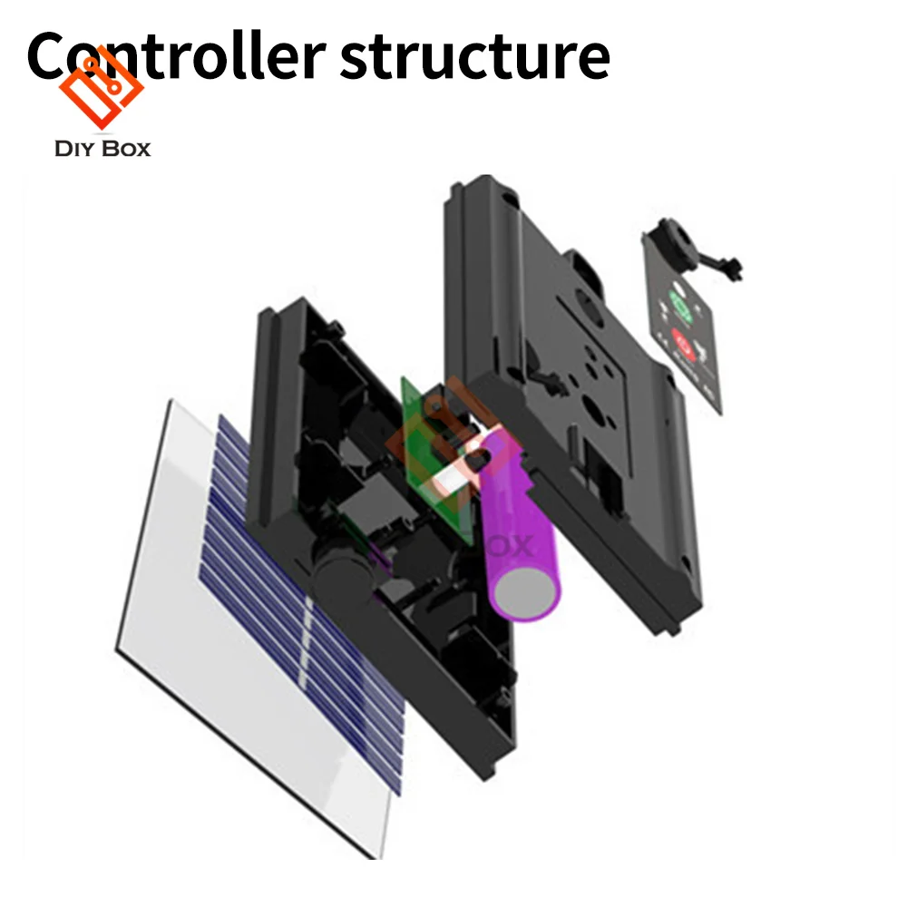 3V 24V Solar Battery Box Kit Pack Powered Lithium Panel Light With Drill Digger Remote Control For Led String Strip Lamp DIY