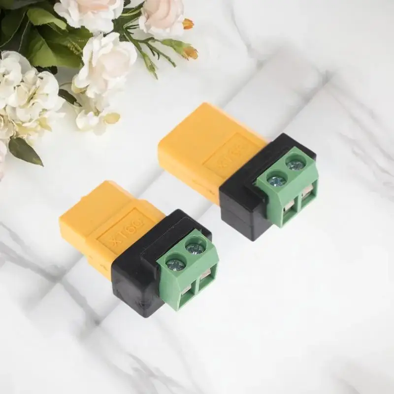 XT60 남성 여성-2핀 터미널 어댑터 UAV 밸런스 충전기 태양광 패널 모델 장치용 무납땜 충전 커넥터