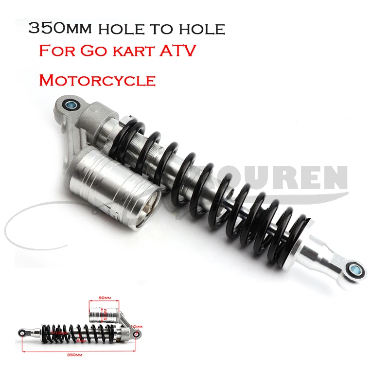 

Universal 350MM Motorcycle Rear Suspension Rebound Damping Shock Absorbers For Go kart ATV pit dirt bike part