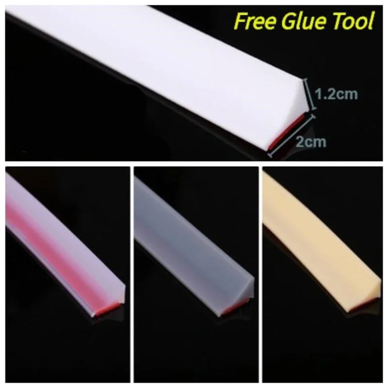 

6 colors Silicone Water Stopper Countertop Water Retaining Strip Kitchen Bathroom Washing Machine Shower Threshold Dam Barrier