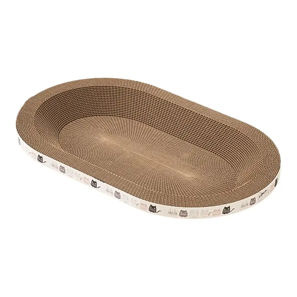 Description Picture 2 of itemCorrugated Cat Scratcher Bed Board Scrapers Round Oval Grinding Claw Toys for Cats Wear-Resistant Scratching Nest Accessories