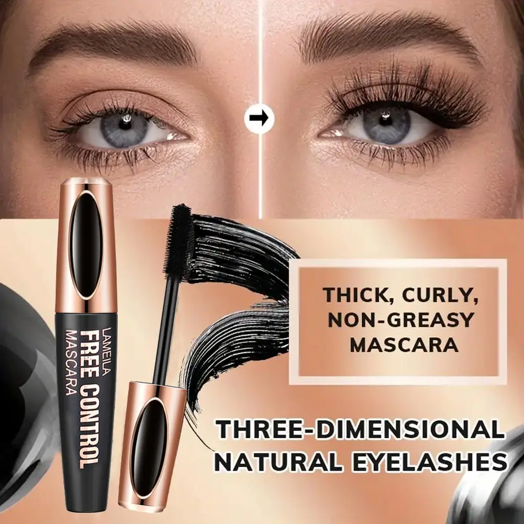 1pc 8d Silk Fiber Eyelash Mascara Waterproof Thick Lengthening MascaraCurling Long Black Extension_voghion.com