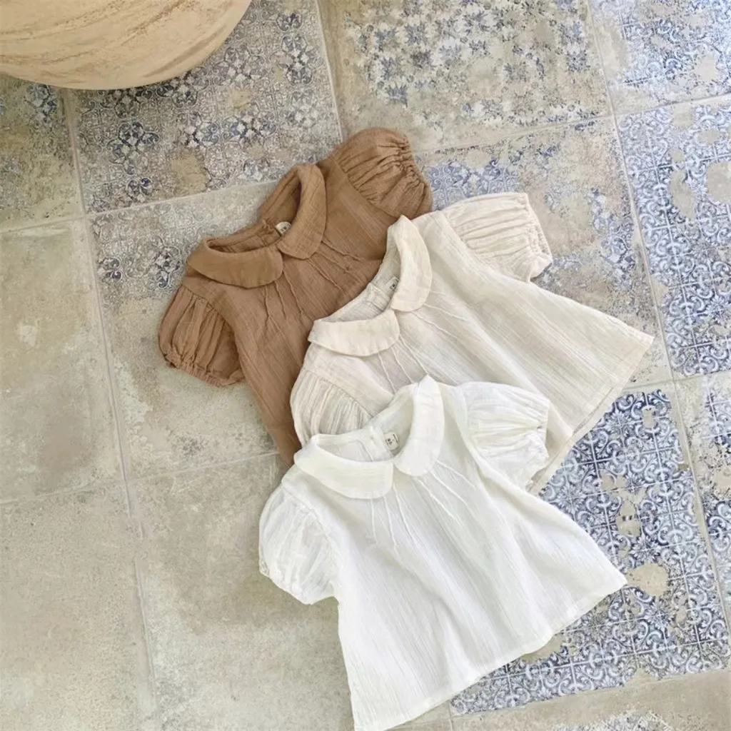 Summer Baby Girl Cotton Short Sleeve T Shirts