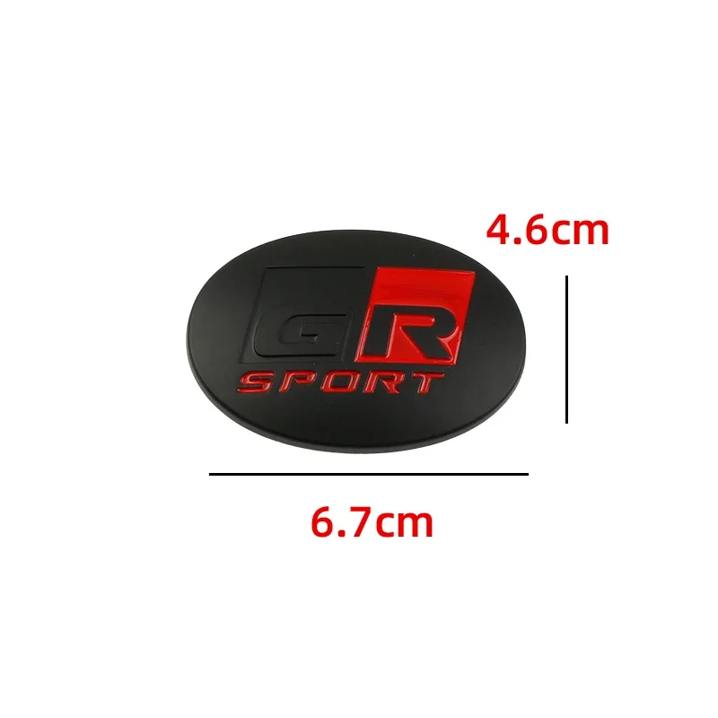 도요타 GR 스포츠 로고 스티어링 휠 커버 스티커 엠블럼 배지 데칼, 야리스 코롤라 RAV4 C-HR 캠리 수프라 프라도 타코마용