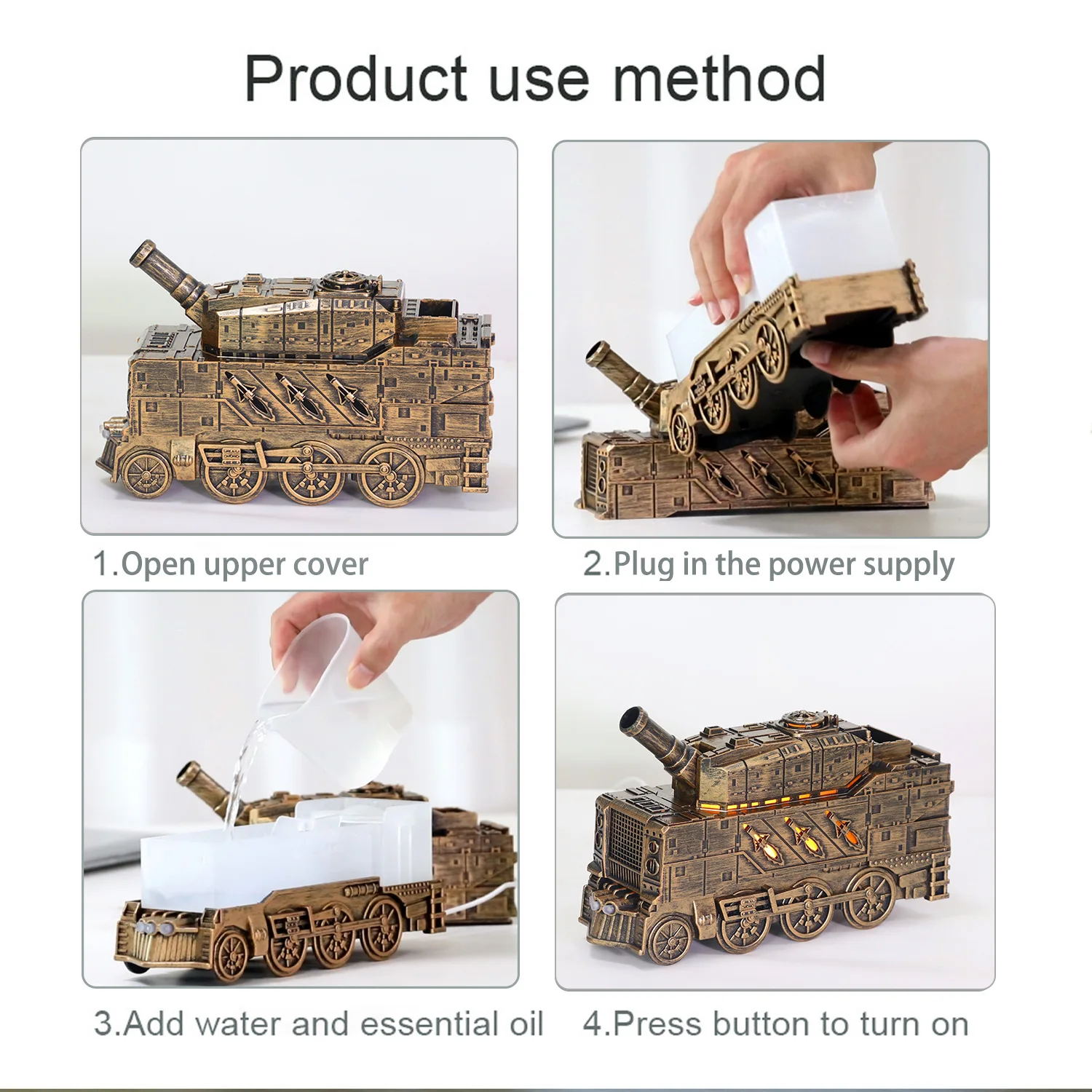 Tank Air Humidifier Ultrasonic Aromatherapy Diffuser Mist Maker Home USB Dual Mode Essential Oil Aroma Difusor Remote Control 4