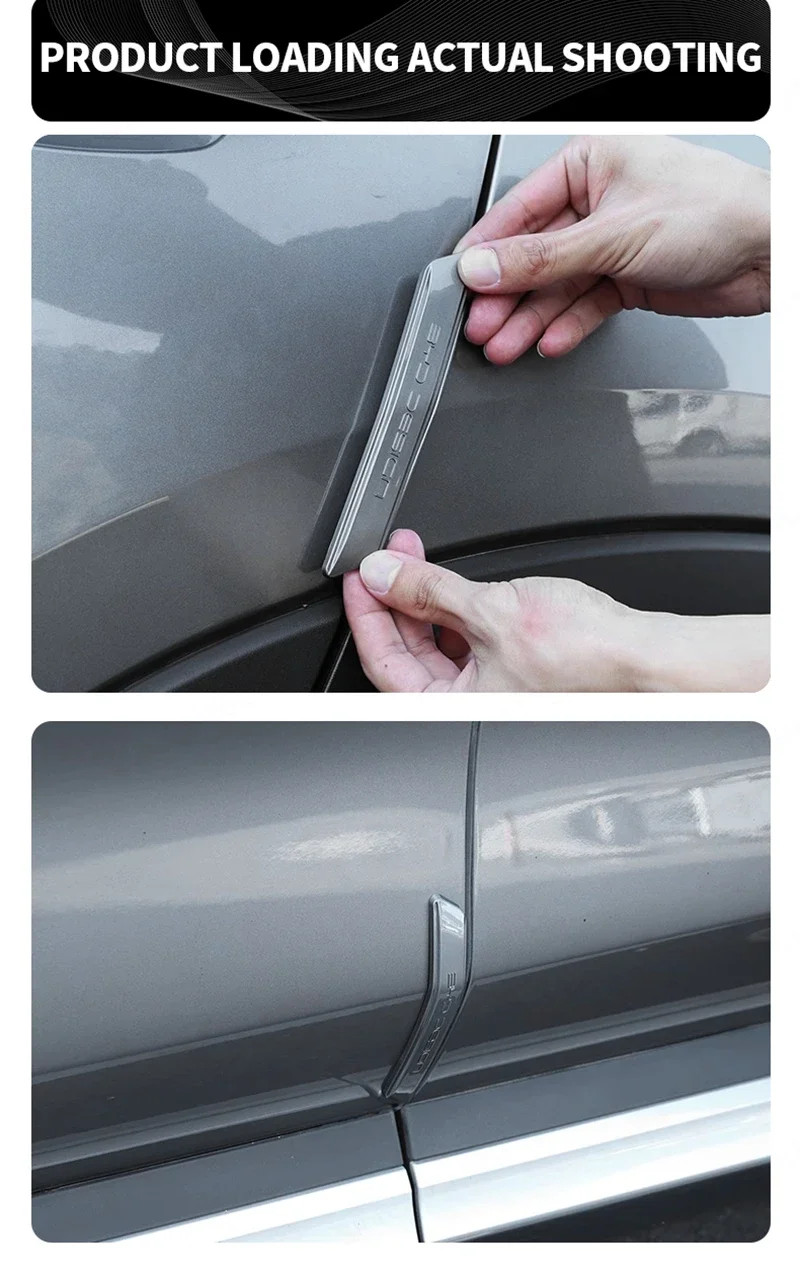 4Pcs For Byd Song Plus Seal U Car Door Edge Protection Guards Buffer Trim Molding Strip Scratch Protection Car Door Crash Bar
