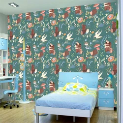 custom Cartoon children animal wallpaper Bedroom photo wallpapers for Living Room Sofa TV Background Mural home decor