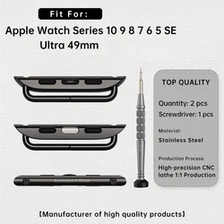 Premium Stainless Steel Adapter - Series10 42mm - 22mm (Black SD)