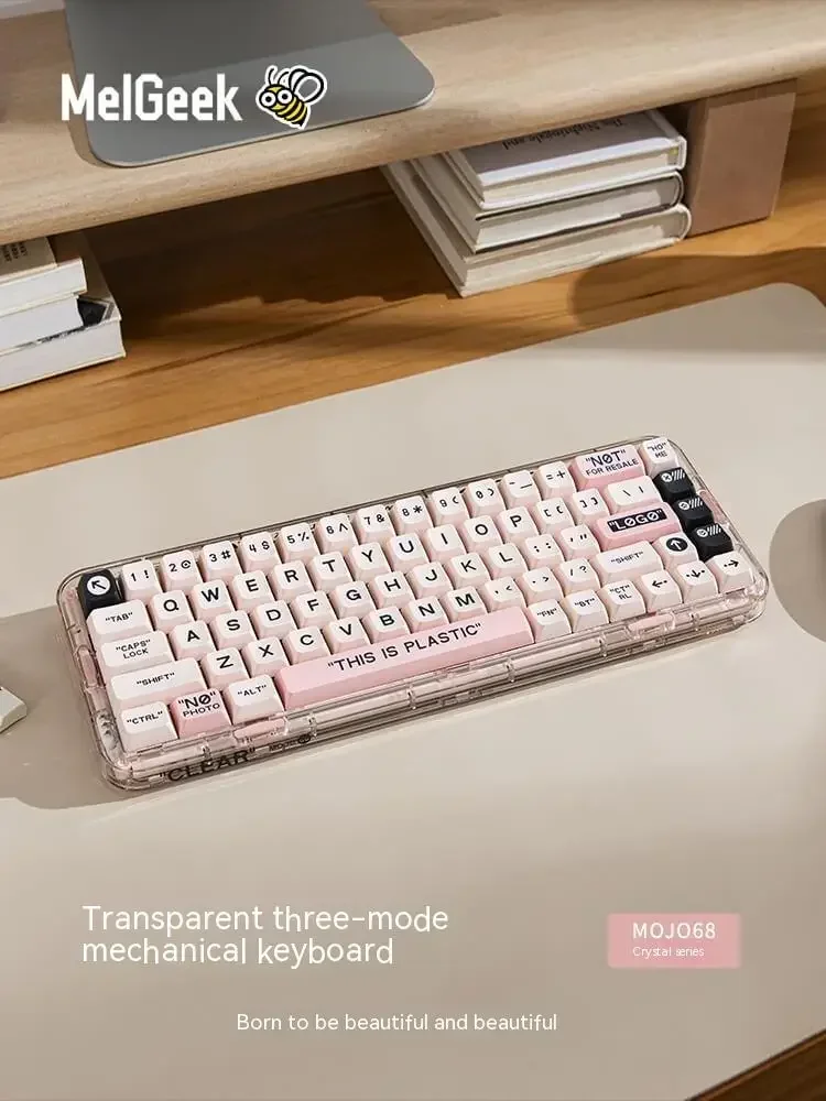 Melgeek mojo68 mechanische Tastatur Hot Swap able RGB 
