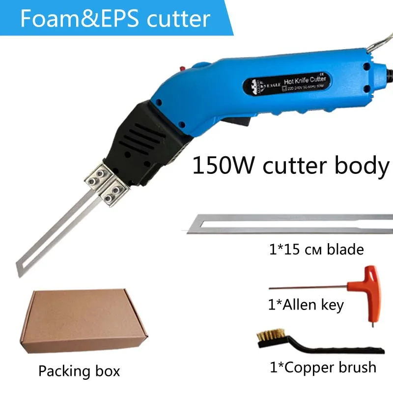 Foam EPS Cutter Electric Hot Knife Styrofoam Heat Cutter Fabric Cutting Tool Kit with Adjustable Temperature Fast Heating Cutter 10x60mm 12v 18w heat rubber polyimide electric film soft performance flexible fast preheating for automobile oil heating pads