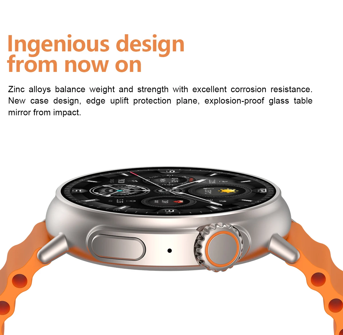 Title 4, Smartwatch con schermo AMOLED da 1.6 pollici a ...