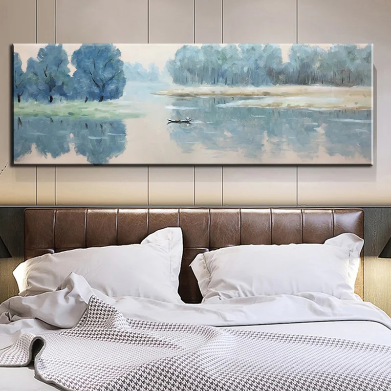 

Abstract Nordic Forest Tree Landscape Canvas Painting Wall Art Poster Print for Minimalist Living Room Office Painting Cuadros