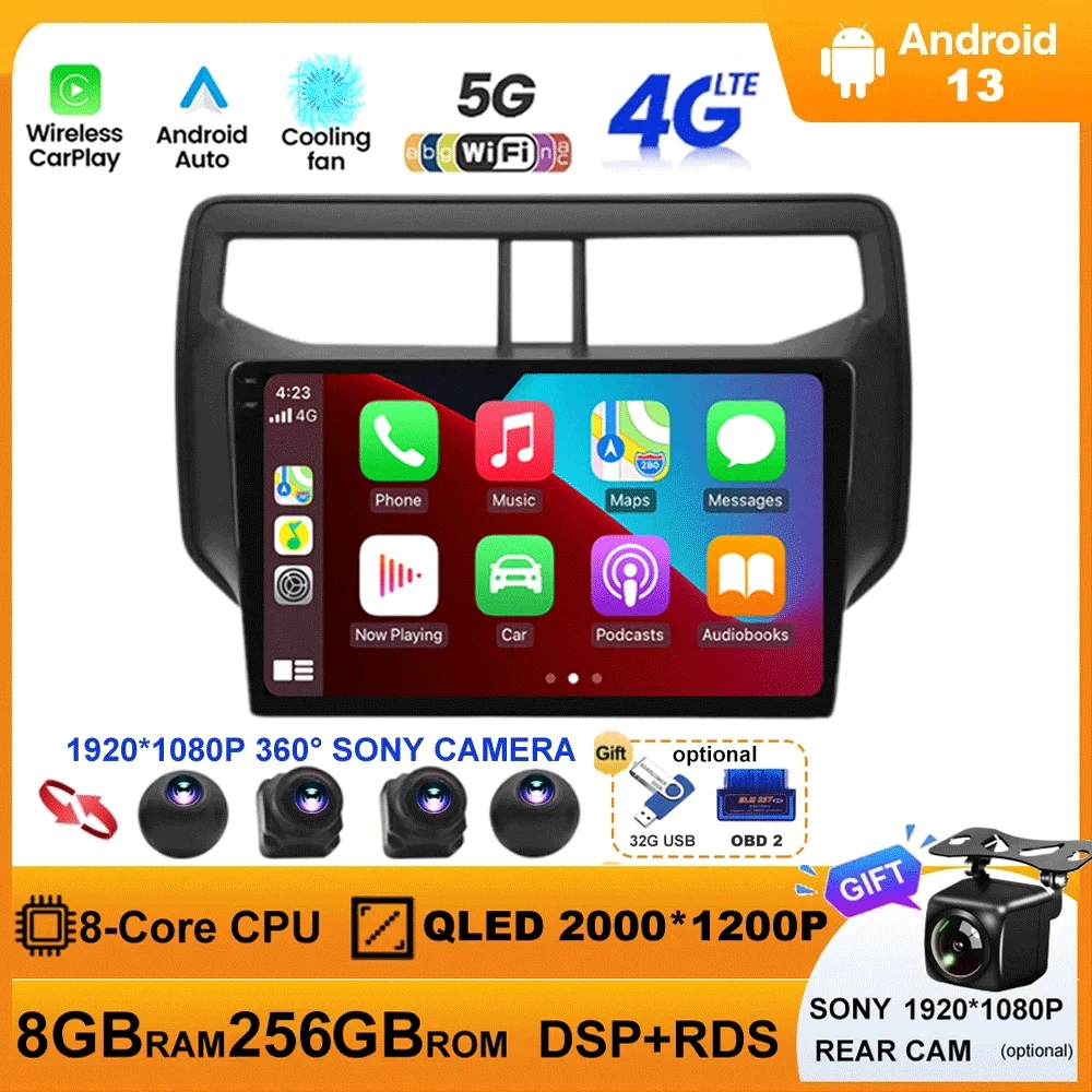 

4G LTE Android 13 для Toyota Rush 2018 2019 автомобильное радио мультимедийный видеоплеер Навигация стерео GPS Carplay Авто WIFI DSP BT5.0
