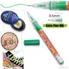 0.5mm Fine Line Needle Tip Acrylic Paint Art Marker Card Ceramic Stone Glass Fabric Clothes Drawing DIY Graffiti Fineliner Pen 5