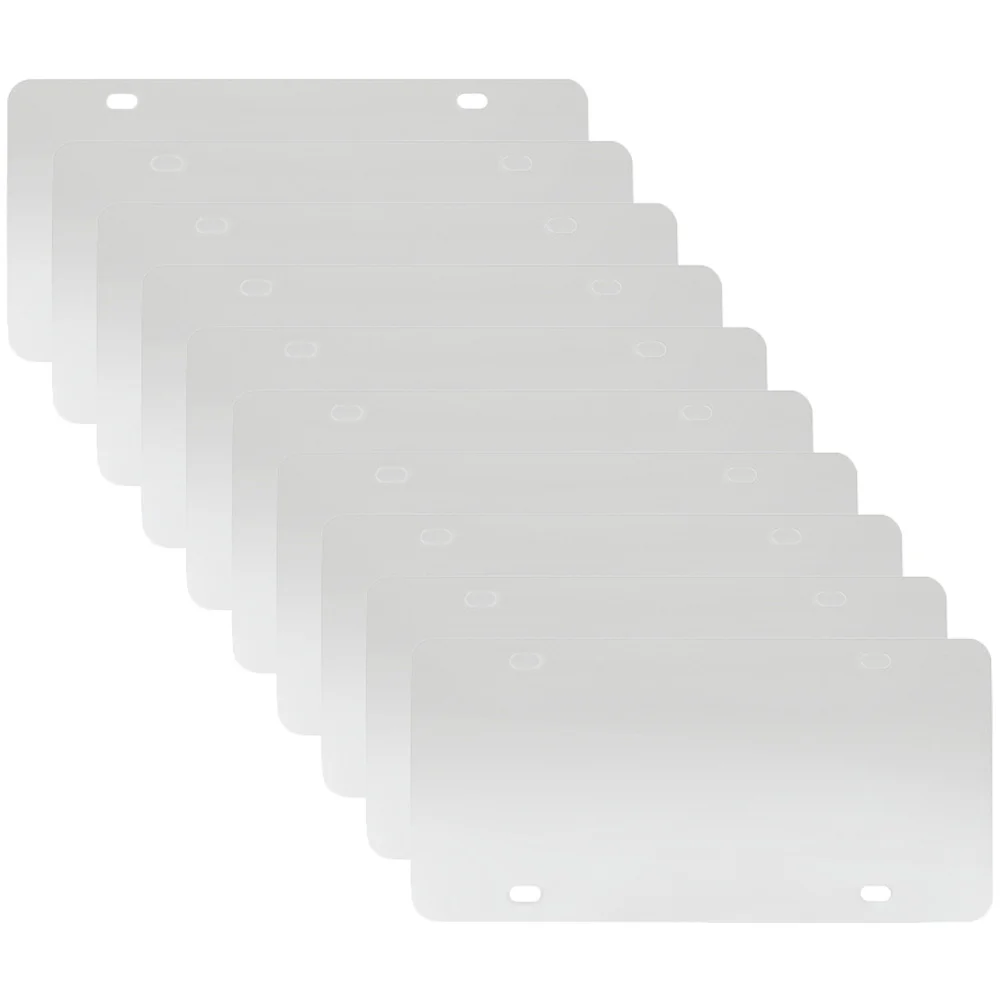 

10 Pcs Whiteboard DIY US Standard UV Blank License Plate Heat Transfer Aluminum