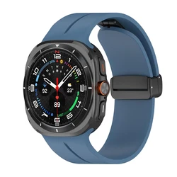 Silicone Magnetic Bracelet Strap for Galaxy watch Ultra (Starry Blue)