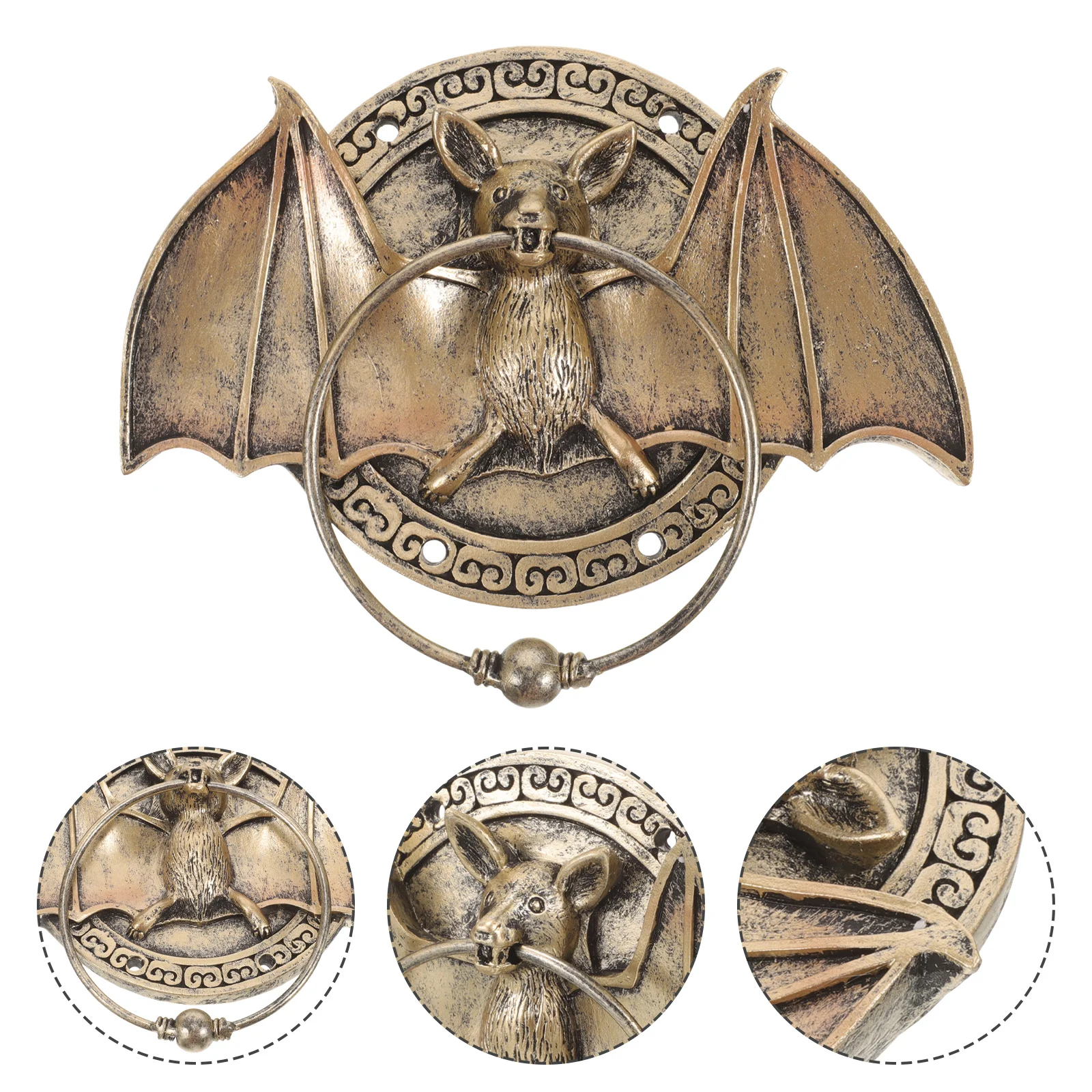 

Door Knocker Bat Shape Door Handle Knocker Front Door Knocker Door Decor
