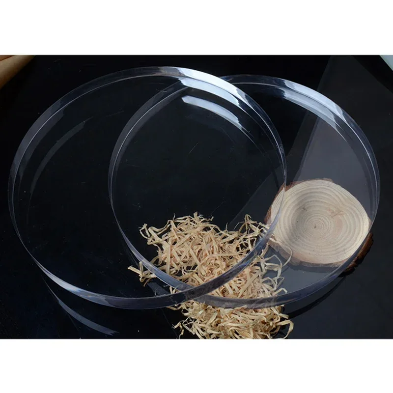 High Transparent Acrylic Disc Perspex Plate Round Sheets Clear Board For DIY Cake Topper Baking Decor Photo Frame