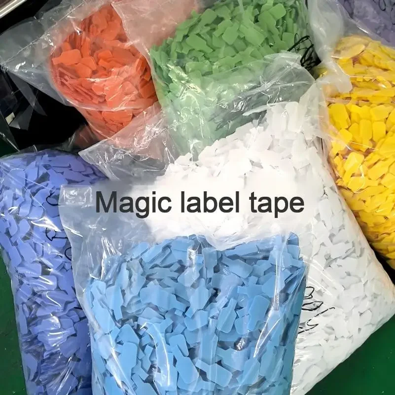 케이블 마킹, 정리 및 식별을 위한 20/30/50 컬러 케이블 타이, 내구성이 뛰어나고 사용하기 쉽고, 필기 가능합니다.