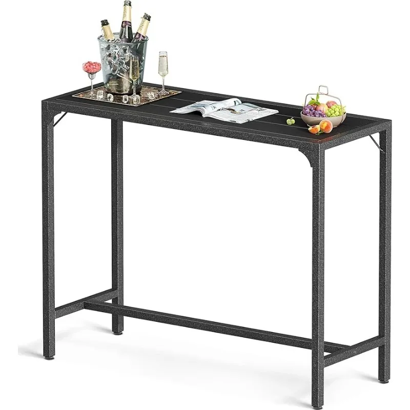 

ODK Outdoor Bar Table, 39” Patio Bar Height Table, Tall Bar Counter Pub Dining Table with Weather Resistant Waterproof Top